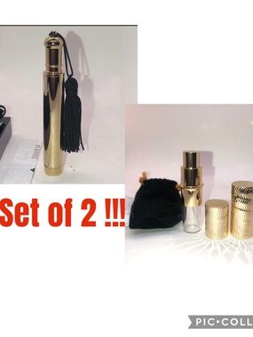 Mary Kay Gold Refillable Atomizer/ Lancome Mirror new !!!! Set of 2 Price Firm